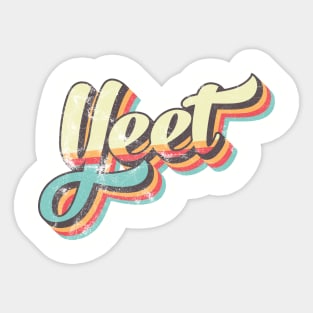 Yeet 70's Retro Sticker